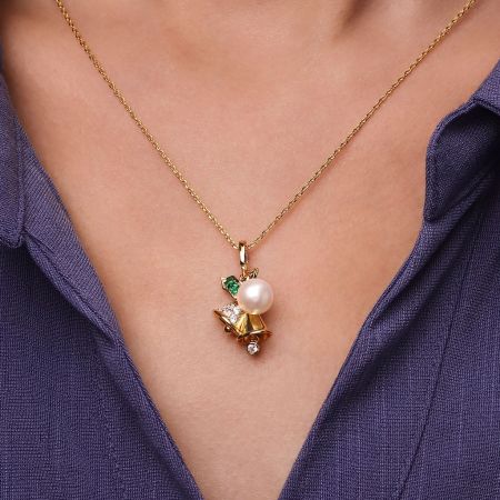 Christmas Bells Pendant Necklace