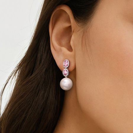 Pink Morganite Earrings