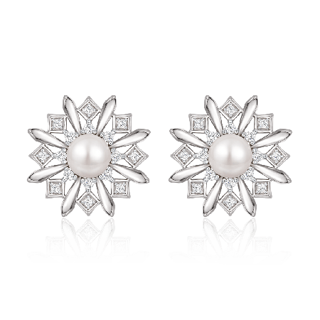 Snowflake Stud Earrings