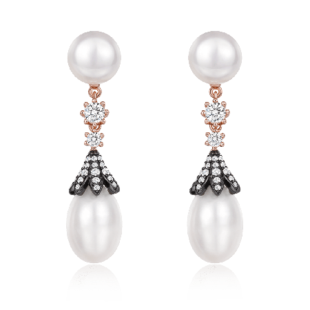 White Topaz Earrings