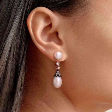 White Topaz Earrings