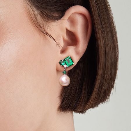Emerald Drop Earrings
