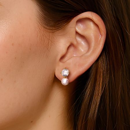 White Topaz Earrings