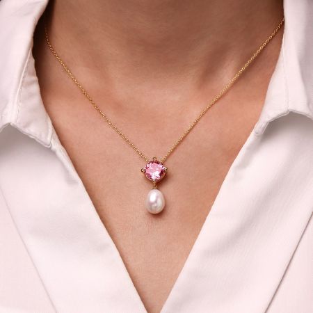 Pink Morganite Necklace