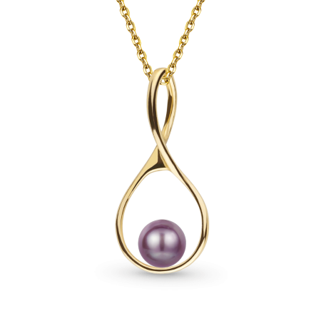 Purple PearlPendant Necklace