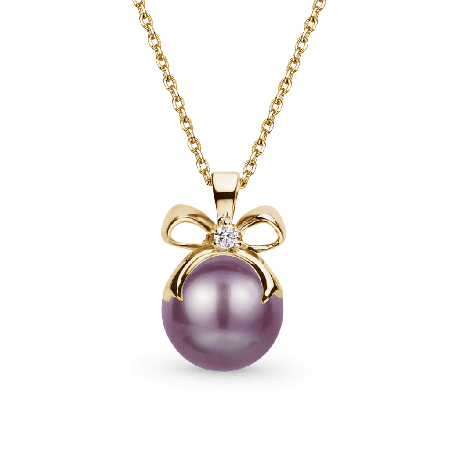 Bow Pearl Necklace