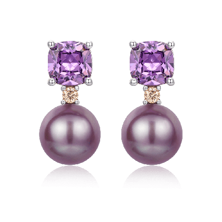 Purple Amethyst Earrings
