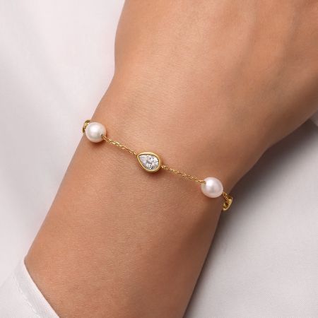 Teardrop Shape Tincup Bracelet