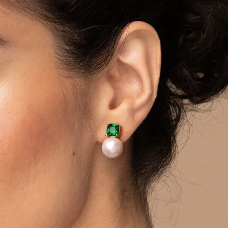 Green Emerald Earrings