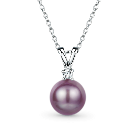 Purple Pearl Necklace