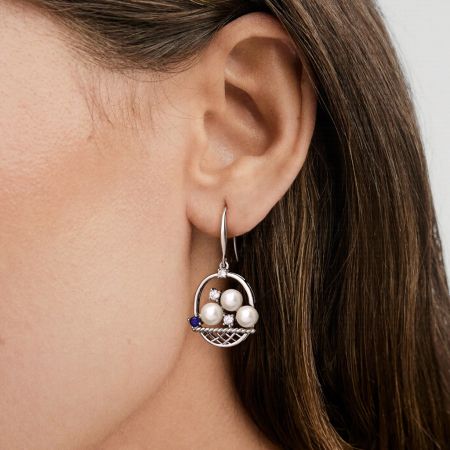 Flower Basket Earrings