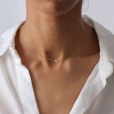 Single Pearl Necklace