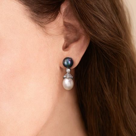 Multicolor Pearl Earrings