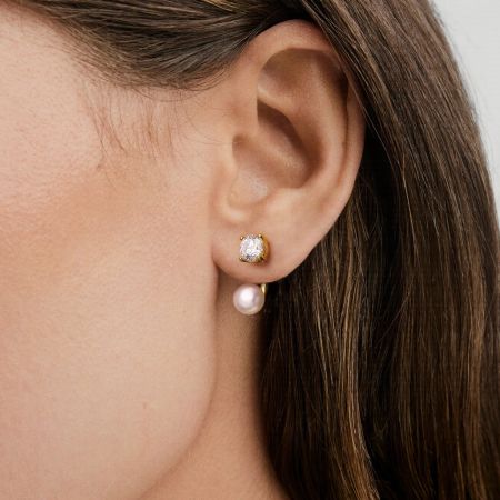 White Topaz Earrings