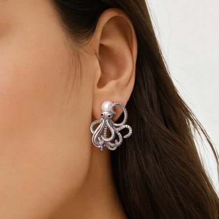 Octopus Stud Earrings