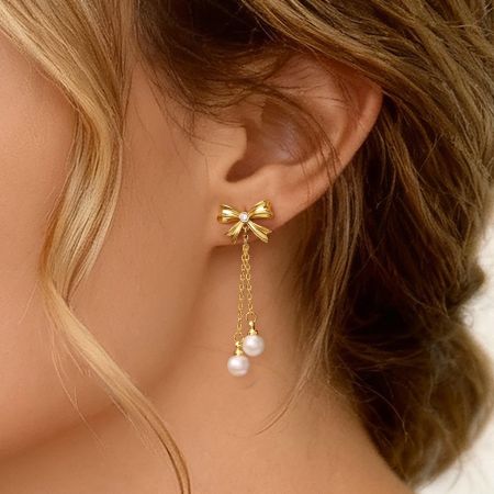 Bow Drop Earrings