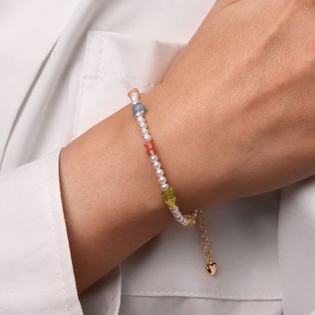 Multi Colored Stones Bracelet