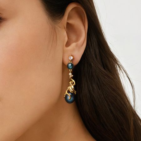 Octopus Drop Earrings