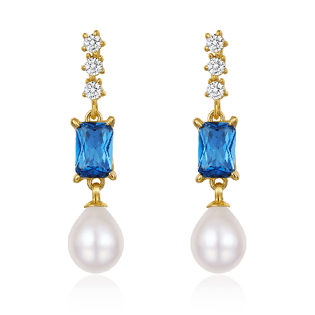 Blue Sapphire Earrings