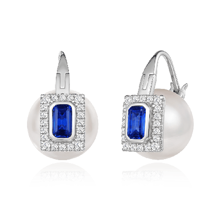 Blue Sapphire Earrings