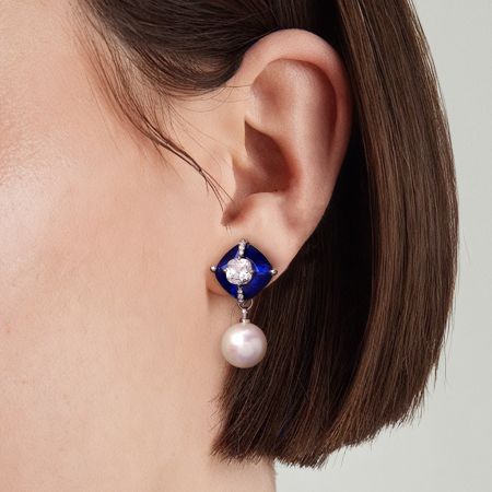 Blue Sapphire Earrings