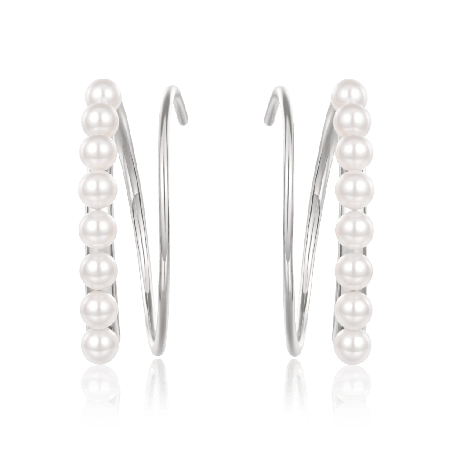 Pearl Hoop Earrings