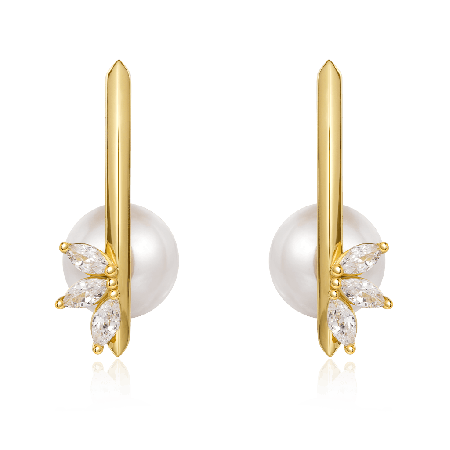 White Topaz Earrings