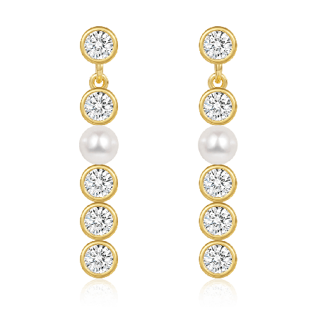 White Topaz Earrings