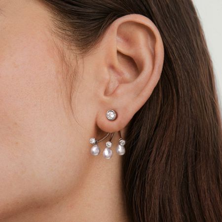 White Topaz Earrings