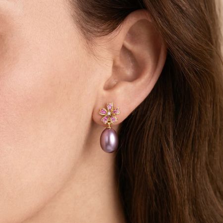 Flower Drop Earrings