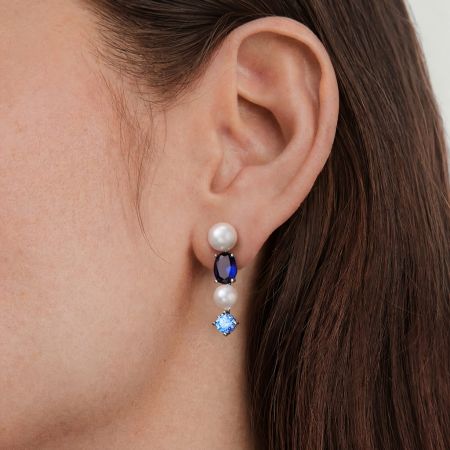 Blue Sapphire Earrings