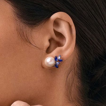 Blue Sapphire Earrings
