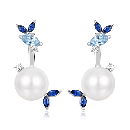 Blue Sapphire Earrings