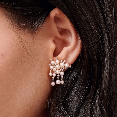 White Topaz Earrings