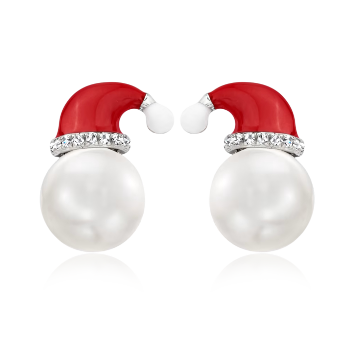 Santa Hat Stud Earrings