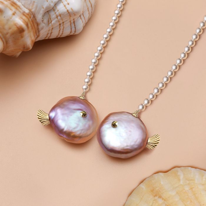 Fishes Freshwater Pearl Necklace