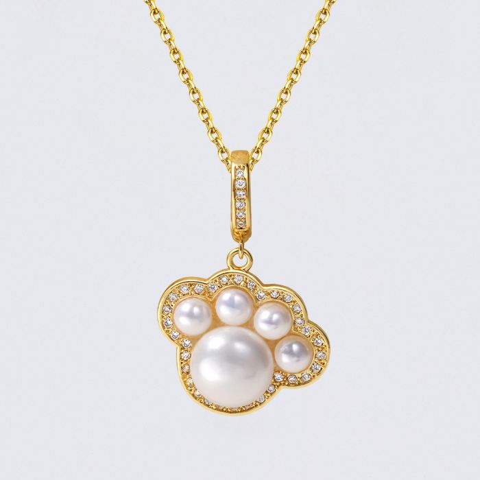Pet Paws Pendant Necklace