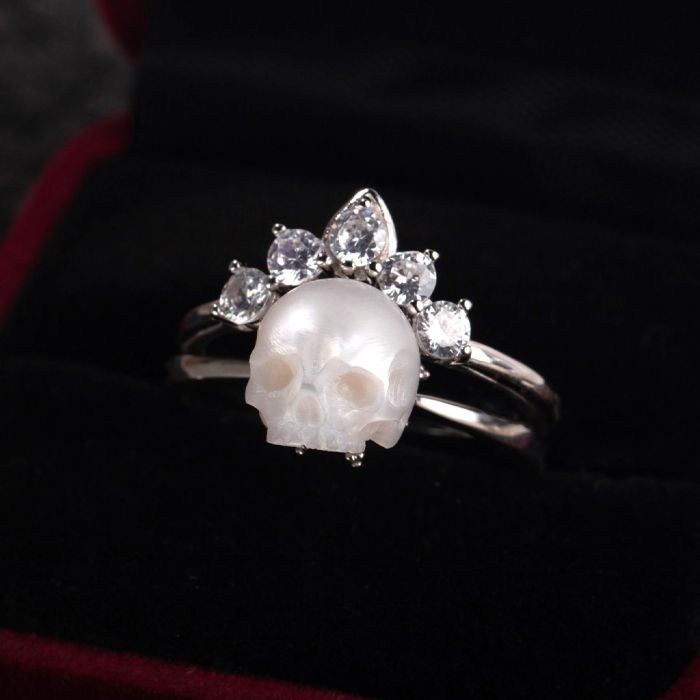 Skull Crown Stacking Rings