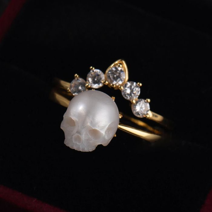 Skull Crown Stacking Rings
