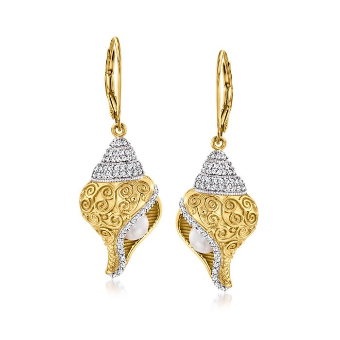 Conch Drop Earrings