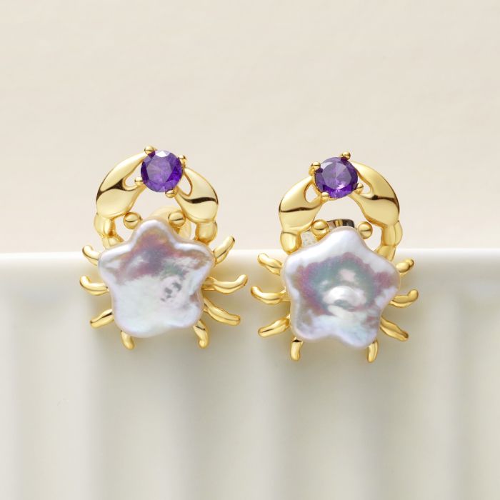 Star Crab Stud Earrings
