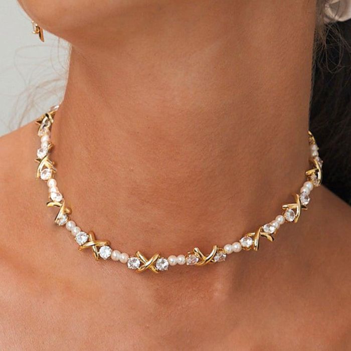 White Topaz Strand Necklace