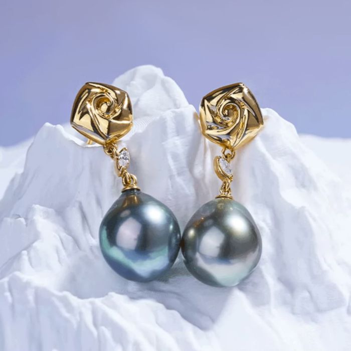 Rose Drop Earrings