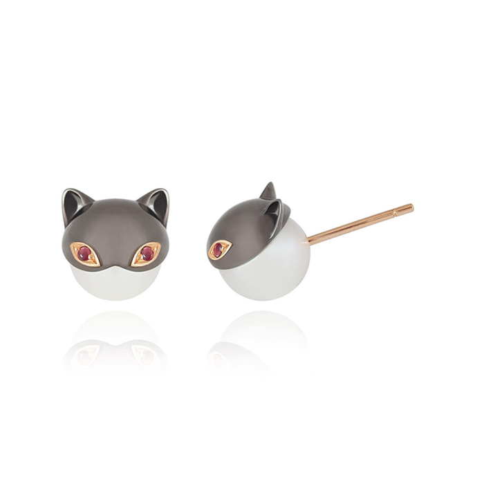 Cat Stud Earrings