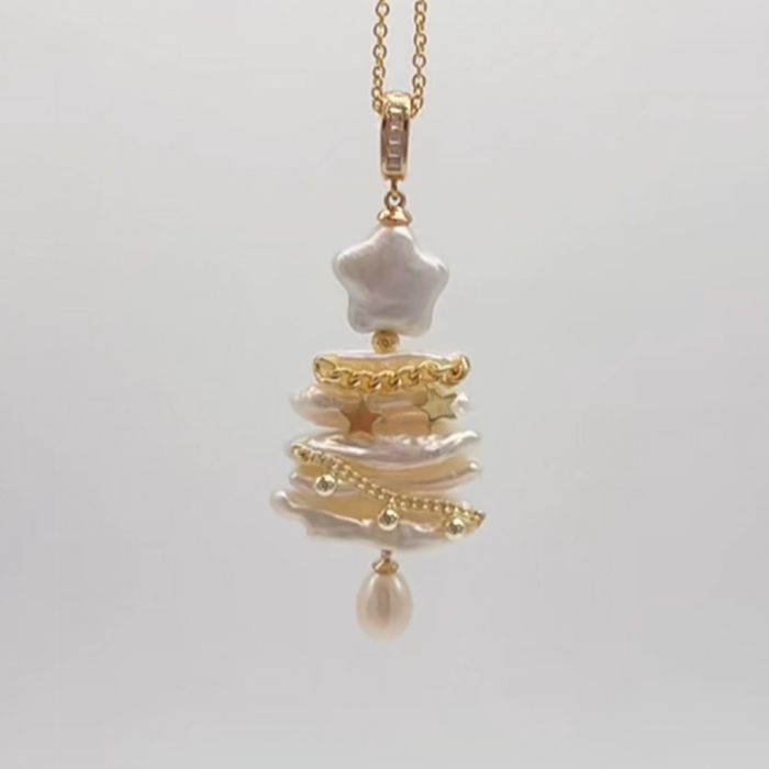 Christmas Tree Pendant Necklace