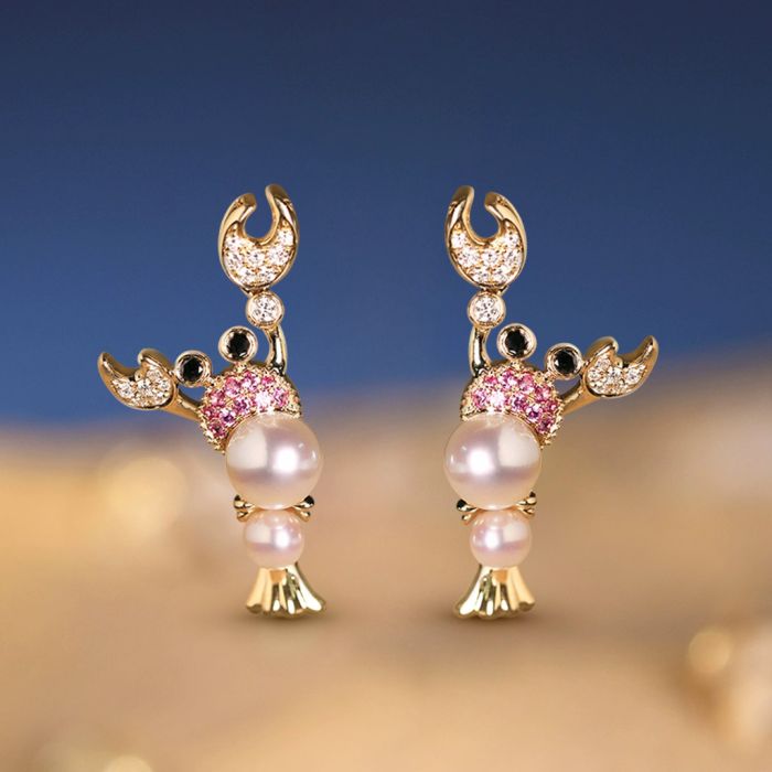Lobster Stud Earrings
