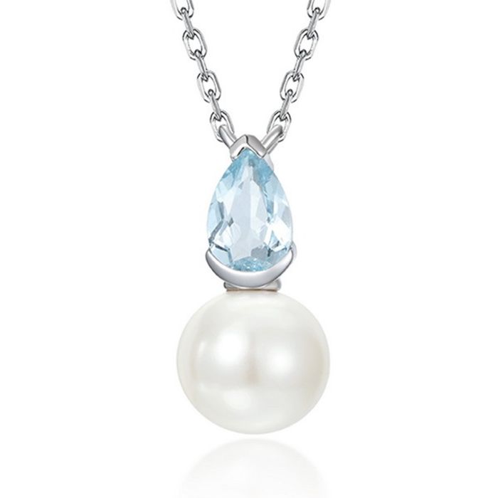Ocean Blue Pendant Necklace