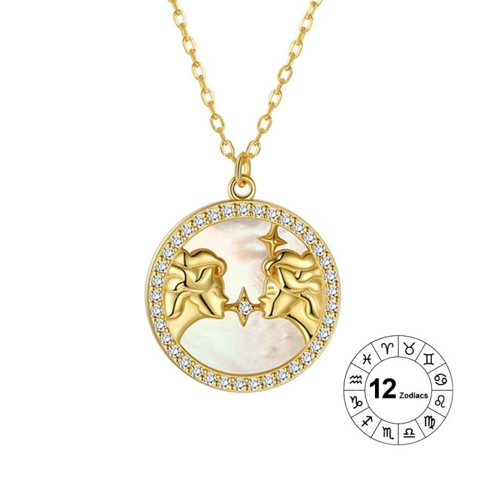 Gemini Zodiac Pendant Necklace
