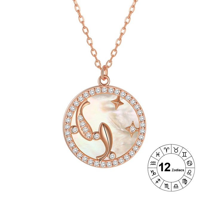 Pisces Zodiac Pendant Necklace