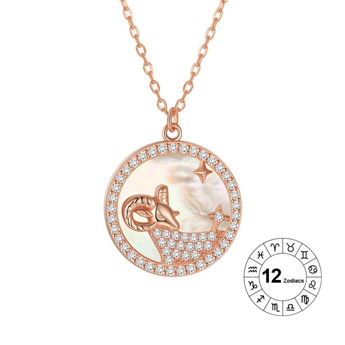 Aries Zodiac Pendant Necklace